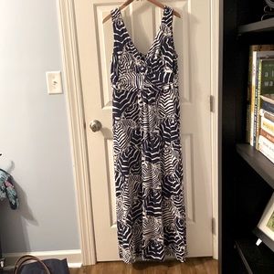 XL Lilly Pulitzer Navy & White Maxi